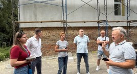 In Rivne, UNDP representatives inspected the progress of thermal modernization at Lyceums No. 8 and No. 13.