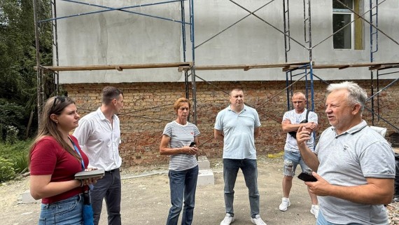 In Rivne, UNDP representatives inspected the progress of thermal modernization at Lyceums No. 8 and No. 13.